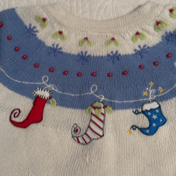 Croft & Barrow Vintage Christmas Embellished
Cardigan Sweater Size Medium - Picture 5 of 5